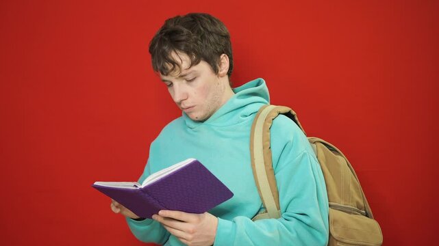 Happy young attractive student after exams.