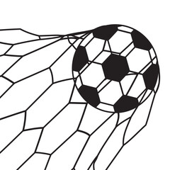 Obraz premium Soccer Net Goal Icon