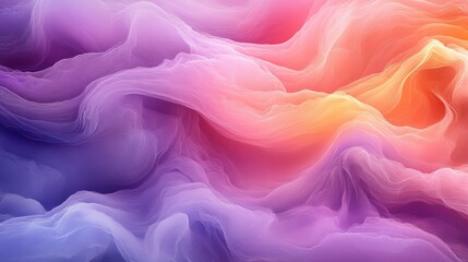 Obraz premium Fluid Pastel Contemporary Digital Composition in Soft Tones