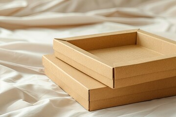 Ultra Hd Visual of Natural Paper Box Packaging Mockup