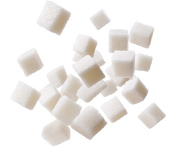 Cute white sugar cubes, png clipart transparent background