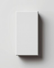 A minimalist mockup of a blank rectangle canvas for showcasing designs or artwork in a modern setting.