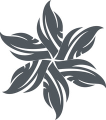 Floral abstract tribal