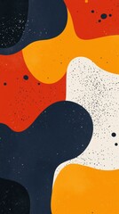 Abstract Colorful Shapes Background with Organic Forms for Modern Design and Creative Applications in Bold and Vibrant Hues