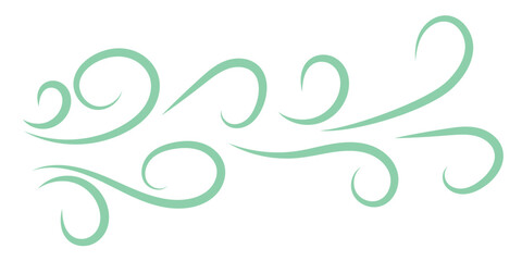 Wind blow line icon fresh vector cloud air isolated speed symbol. Wind blow air line icon logo.