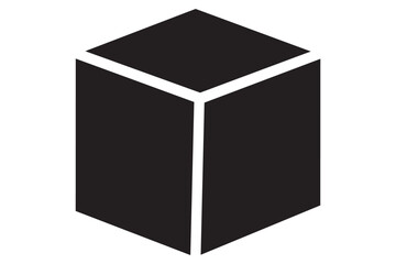 cube icon isolated on transparent background. Modern and editable cube icon. Simple icons vector illustration. 