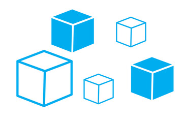 cube icon isolated on transparent background. Modern and editable cube icon. Simple icons vector illustration. 