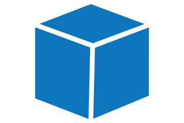 Set of cube isolated icons. Set of 3d cube symbols on white background for web and app design. Vector illustration. 