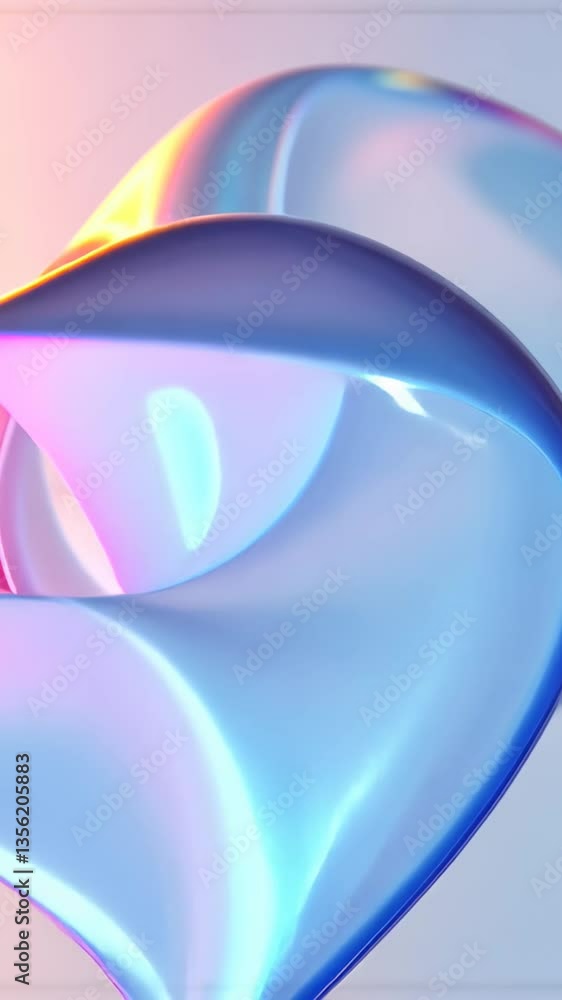 Poster fluid waves of vibrant colors blend seamlessly, creating mesmerizing visual experience