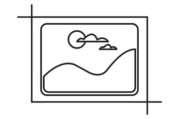 gallery icon icon set, image icon, picture symbol. photo signs. vector illustration 