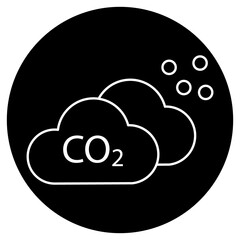 Carbon Dioxide Emissions icon, Reducing Carbon Dioxide Emissions for a Sustainable Future, The...