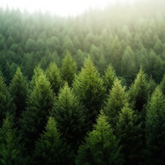 Obraz premium Evergreen forest