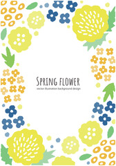 春の花のベクターイラスト背景