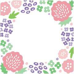 春の花のベクターイラスト背景