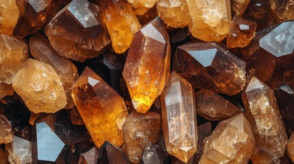 Raw Crystals of Various Shades and Shapes with Natural Luster for Use in Jewelry, Decor, and Healing Practices
