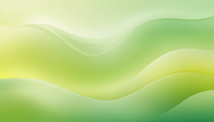 Fototapeta premium Serene green hills gently rolling under a soft, bright sky; a peaceful landscape evoking calm and tranquility with subtle gradient shading.