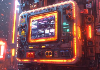 Futuristic Tech Box Interface.