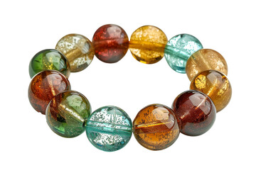 Fototapeta premium Beautiful and elegance gem bracelet isolated on transparent background.