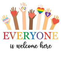 Idaho Teacher, Everyone is Welcome Here, Diversity Support Fist Hand