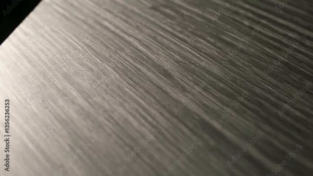 Poster metallic brushed pattern sequence capturing light and shadow shifts
