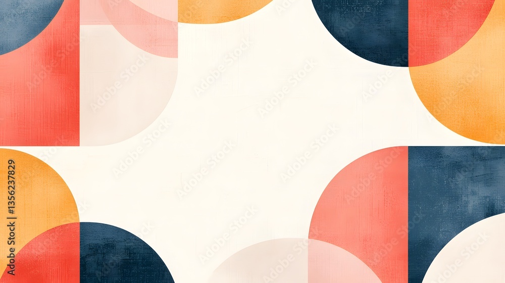 Poster minimalist geometric design resource abstract background graphic art clean style digital environment