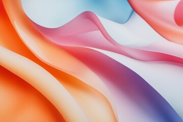 Abstract Swirls of Serenity A Symphony of Colorful, Woven, Gentle Waves