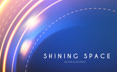 Motion light effect. Shining magic background and liquid speed light