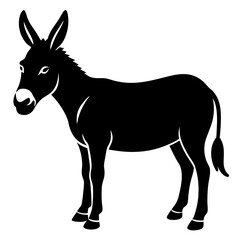 Donky vector shilhouette single Icon