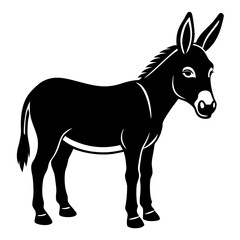 Donky vector shilhouette single Icon