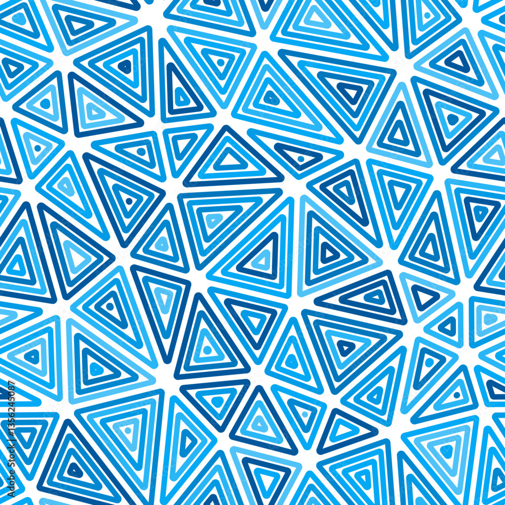 Poster abstract template background. large triangles size. multiple repeated inner triangles. monotone colo