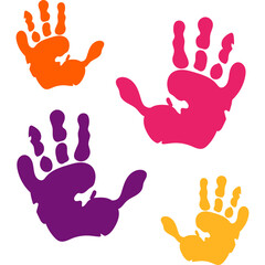 Playful Kids Hand Print Paint