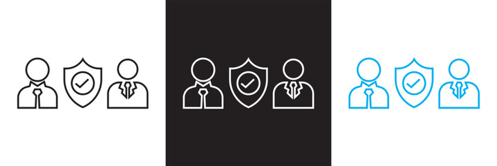 Trust best icon. Vector illustration. isolated on white and black background. EPS 10