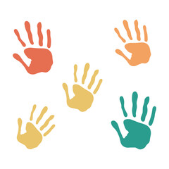 Playful Kids Handprint Paint