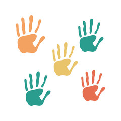 Playful Kids Handprint Paint