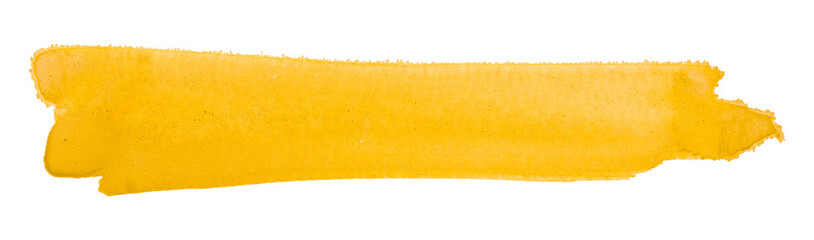 yellow brush isolated on transparent background