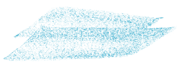 Separate light blue crayon brush strokes on transparent background.