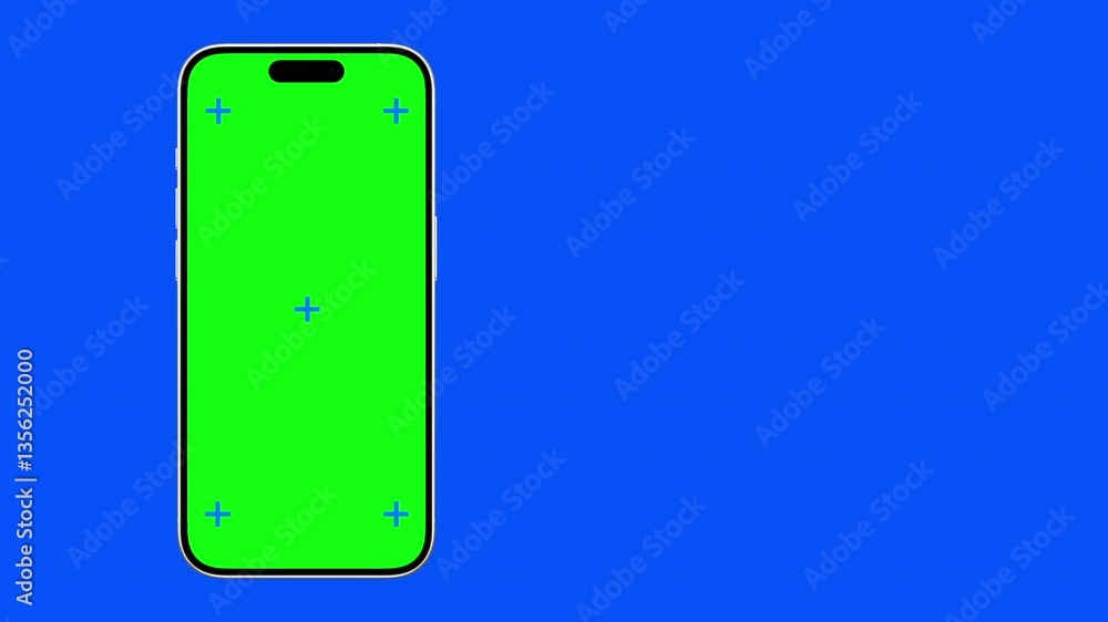 Aufkleber realistic phone frame animates onto the screen. smartphone iphone mock up concept graphic template. 