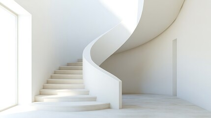 Naklejka premium A Floating Staircase
