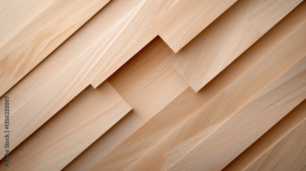 Poster light wooden background with layered planks creating a textured design.