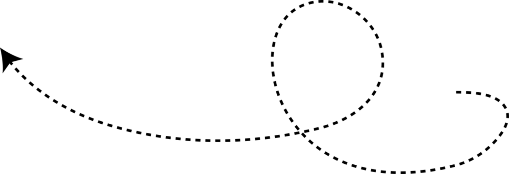 Hand drawn dashed arrows set. Direction, way, pointer - Powered by Adobe