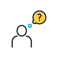 Multi color icon for rather