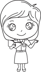 Cute Teacher Character