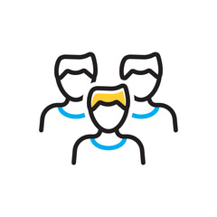 Multi color icon for youth