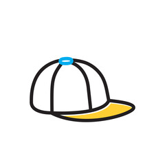 Multi color icon for cap
