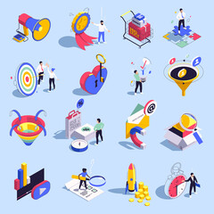 Sales Funnel Isometric recolor