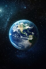 Earth from space, stunning blue planet view, cosmos exploration, environmental awareness, Earth Day, global warming, beauty of nature, astronomy, universe imagery.