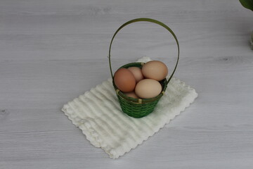 eggs in a basket