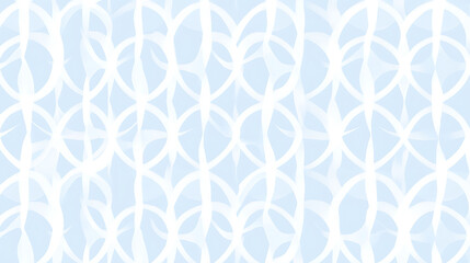 Fototapeta premium Subtle white and light blue geometric rhombus texture, floral lattice, grid. Elegant modern background. Minimalist vector ornament. Abstract repeat geo design