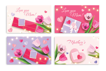 Mother's day Cute Card Set