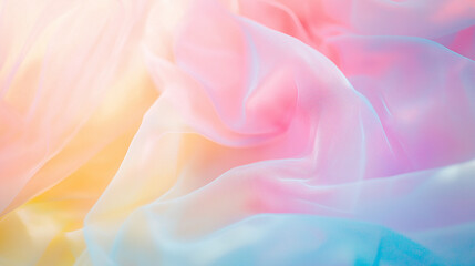 Obraz premium Soft Pastel Fabric Waves